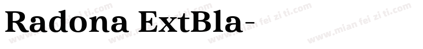 Radona ExtBla字体转换
